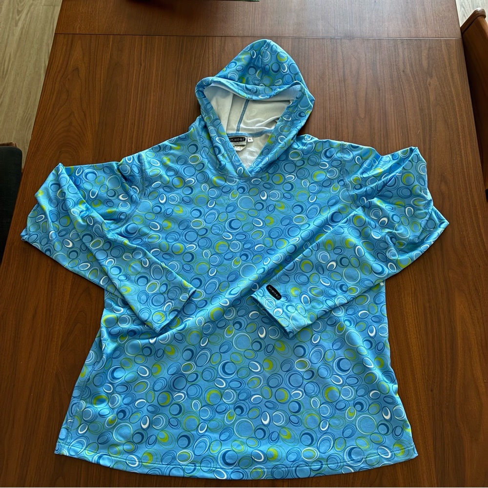 Sport Hill hoodie size XL with bright graphic design